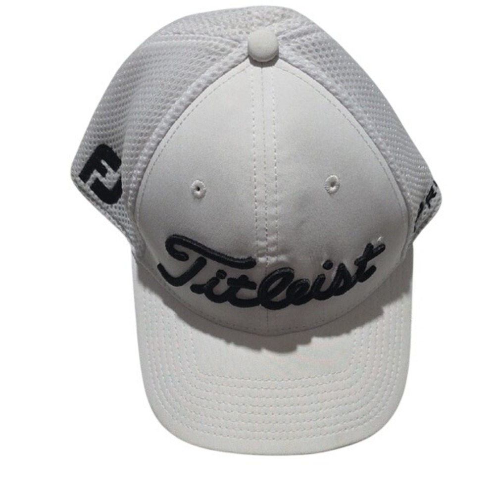 Titleist White and Black Mesh Cap